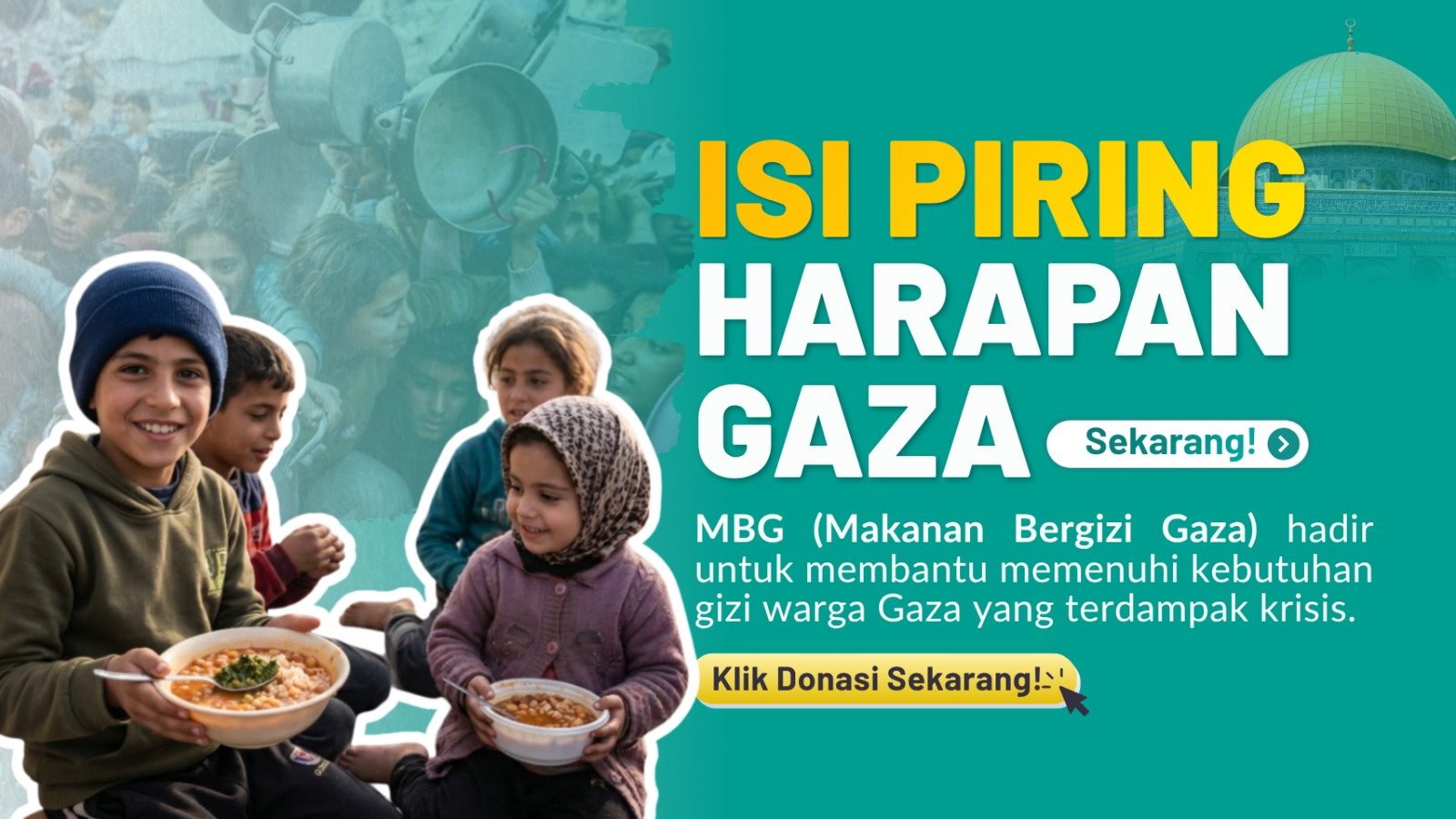 Donasi Palestina - Program MBG Piring Harapan Gaza Bantuan Kemanusiaan